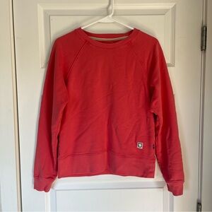 Fjallraven Women's Crewneck Sweatshirt in coral